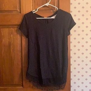 Lauren Conrad Navy Blue Top. Size XS.